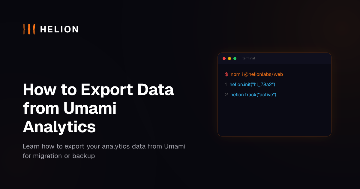 How to Export Data from Umami Analytics