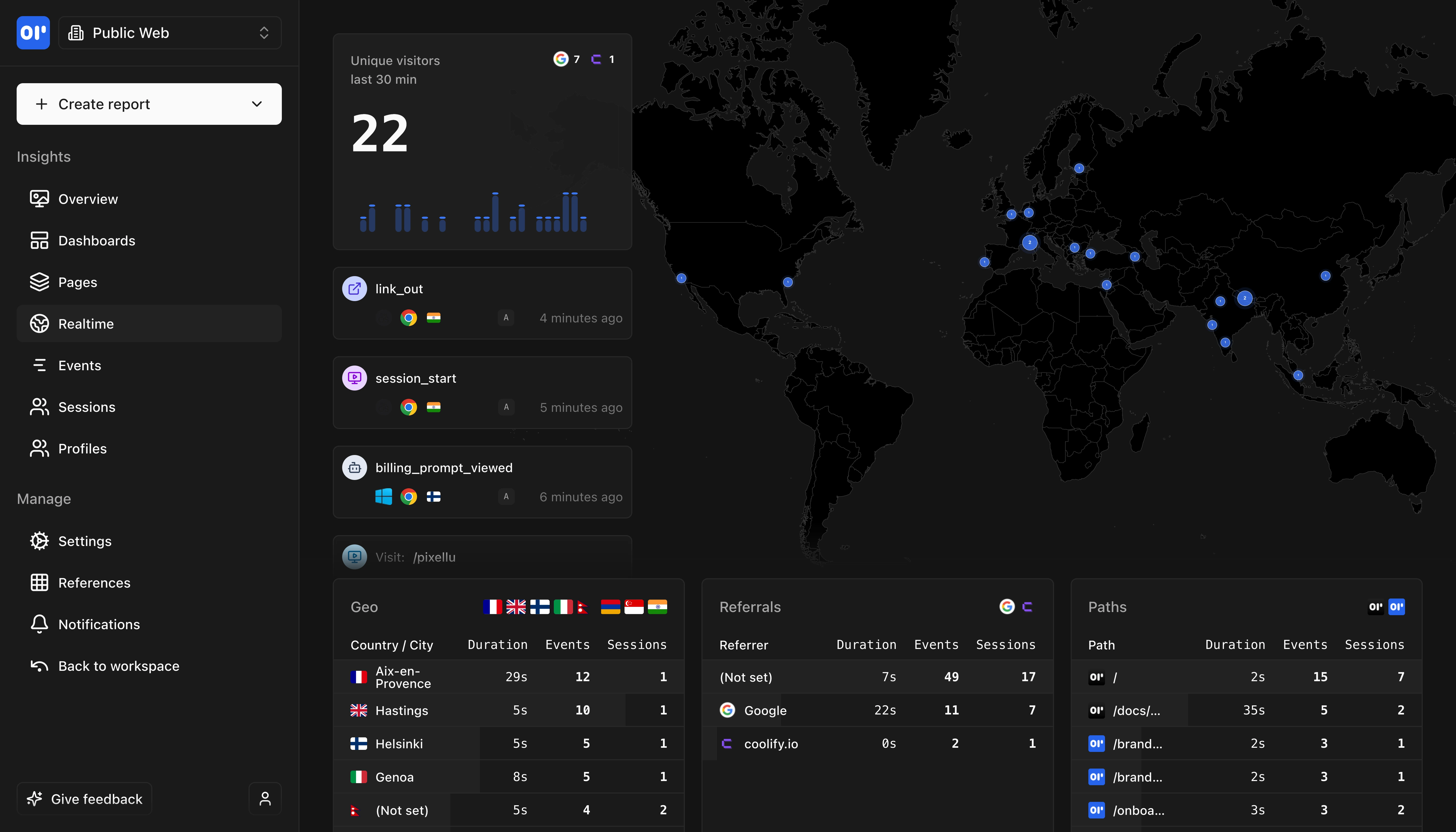 Helion Real-time Analytics